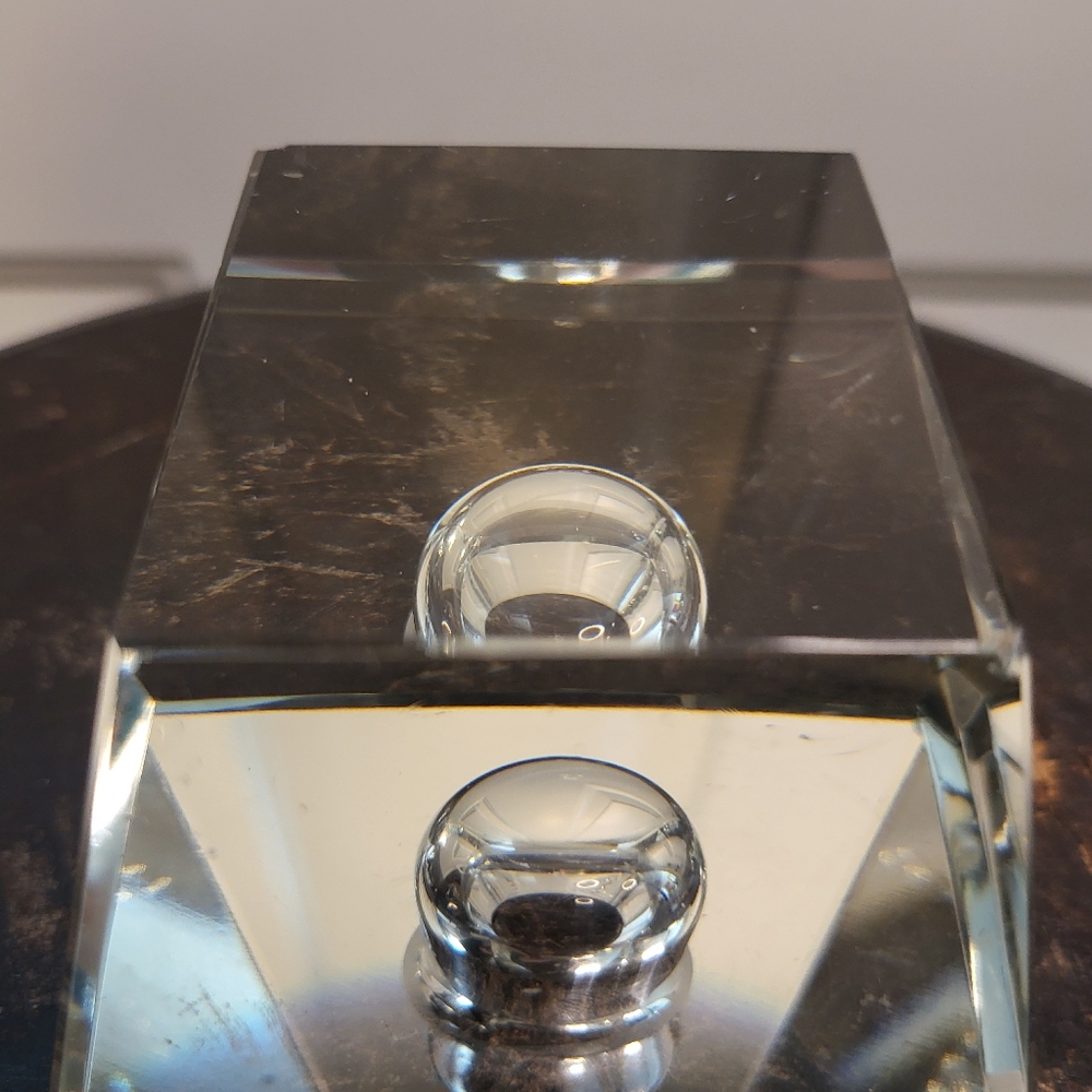 Single Vintage Crystal Candle Holder 3 1/4" - Picture 8 of 9